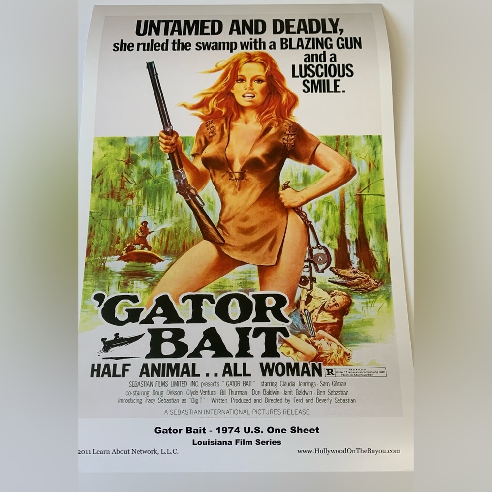 Gator Bait Movie Poster - 12” x 18”